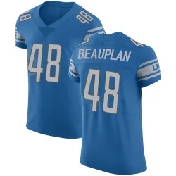 Men's Abraham Beauplan Detroit Lions No.48 Elite Team Color Vapor Untouchable Jersey - Blue