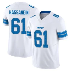 Men's Ahmed Hassanein Detroit Lions No.61 Limited Vapor F.U.S.E. 2nd Jersey - White