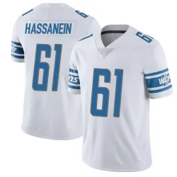 Men's Ahmed Hassanein Detroit Lions No.61 Limited Vapor Untouchable Jersey - White