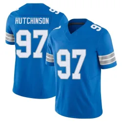 Men's Aidan Hutchinson Detroit Lions No.97 Limited Vapor F.U.S.E. 2nd Jersey - Blue