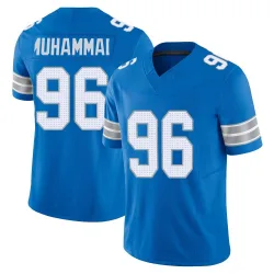 Men's Al-Quadin Muhammad Detroit Lions No.96 Limited Vapor F.U.S.E. 2nd Jersey - Blue