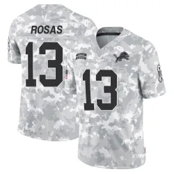 Men's Aldrick Rosas Detroit Lions No.13 Limited 2024 Salute to Service Jersey - Arctic Camo