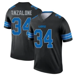 Men's Alex Anzalone Detroit Lions No.34 Legend Jersey - Black