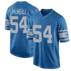 Men's Alim McNeill Detroit Lions No.54 Game Throwback Vapor Untouchable Jersey - Blue