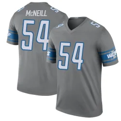 Men's Alim McNeill Detroit Lions No.54 Legend Color Rush Steel Jersey