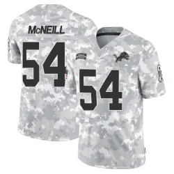 Men's Alim McNeill Detroit Lions No.54 Limited 2024 Salute to Service Jersey - Arctic Camo
