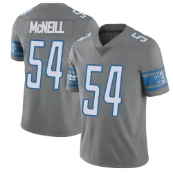 Men's Alim McNeill Detroit Lions No.54 Limited Color Rush Steel Vapor Untouchable Jersey
