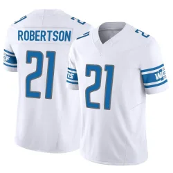 Men's Amik Robertson Detroit Lions No.21 Limited Vapor F.U.S.E. Jersey - White