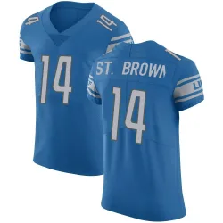 Men's Amon-Ra St. Brown Detroit Lions No.14 Elite Team Color Vapor Untouchable Jersey - Blue