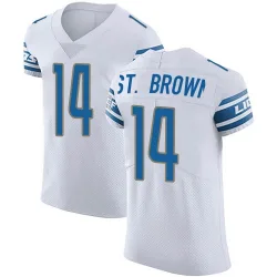 Men's Amon-Ra St. Brown Detroit Lions No.14 Elite Vapor Untouchable Jersey - White