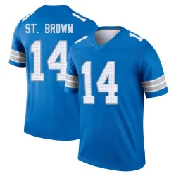 Men's Amon-Ra St. Brown Detroit Lions No.14 Legend 2nd Jersey - Blue
