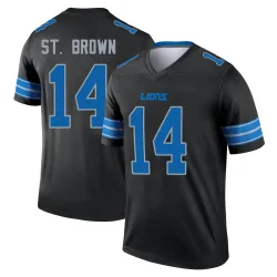 Men's Amon-Ra St. Brown Detroit Lions No.14 Legend Jersey - Black