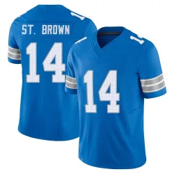 Men's Amon-Ra St. Brown Detroit Lions No.14 Limited Vapor F.U.S.E. 2nd Jersey - Blue