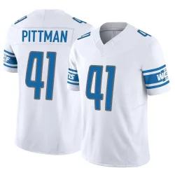 Men's Anthony Pittman Detroit Lions No.41 Limited Vapor F.U.S.E. Jersey - White
