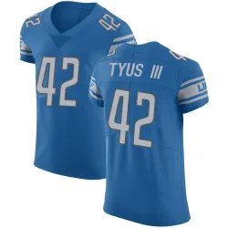 Men's Anthony Tyus III Detroit Lions No.42 Elite Team Color Vapor Untouchable Jersey - Blue