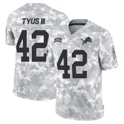 Men's Anthony Tyus III Detroit Lions No.42 Limited 2024 Salute to Service Jersey - Arctic Camo