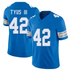 Men's Anthony Tyus III Detroit Lions No.42 Limited Vapor F.U.S.E. 2nd Jersey - Blue