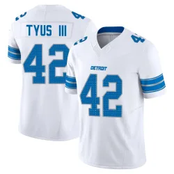 Men's Anthony Tyus III Detroit Lions No.42 Limited Vapor F.U.S.E. 2nd Jersey - White