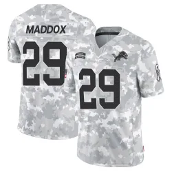 Men's Avonte Maddox Detroit Lions No.29 Limited 2024 Salute to Service Jersey - Arctic Camo