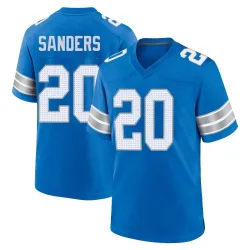 Men's Barry Sanders Detroit Lions No.20 Game 2nd Jersey - Blue