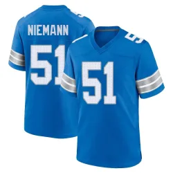 Men's Ben Niemann Detroit Lions No.51 Game 2nd Jersey - Blue