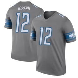 Men's Brandon Joseph Detroit Lions No.12 Legend Color Rush Steel Jersey