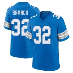 Men's Brian Branch Detroit Lions No.32 Game 2nd Jersey - Blue