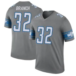 Men's Brian Branch Detroit Lions No.32 Legend Color Rush Steel Jersey