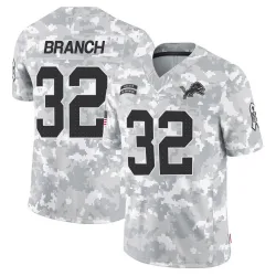 Men's Brian Branch Detroit Lions No.32 Limited 2024 Salute to Service Jersey - Arctic Camo