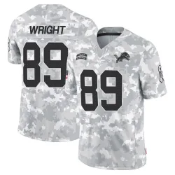 Men's Brock Wright Detroit Lions No.89 Limited 2024 Salute to Service Jersey - Arctic Camo
