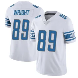 Men's Brock Wright Detroit Lions No.89 Limited Vapor Untouchable Jersey - White