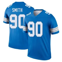 Men's Chris Smith Detroit Lions No.90 Legend 2nd Jersey - Blue