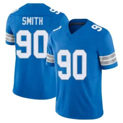 Men's Chris Smith Detroit Lions No.90 Limited Vapor F.U.S.E. 2nd Jersey - Blue