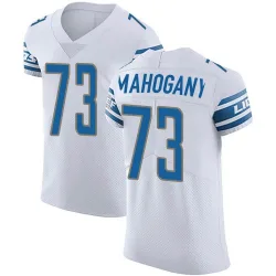 Men's Christian Mahogany Detroit Lions No.73 Elite Vapor Untouchable Jersey - White