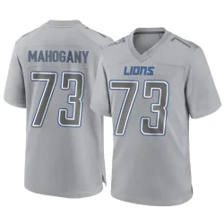 Men's Christian Mahogany Detroit Lions No.73 Game Atmosphere Fashion Jersey - Gray