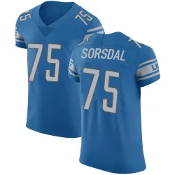 Men's Colby Sorsdal Detroit Lions No.75 Elite Team Color Vapor Untouchable Jersey - Blue
