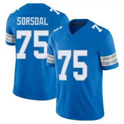 Men's Colby Sorsdal Detroit Lions No.75 Limited Vapor F.U.S.E. 2nd Jersey - Blue