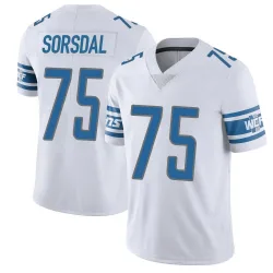 Men's Colby Sorsdal Detroit Lions No.75 Limited Vapor Untouchable Jersey - White