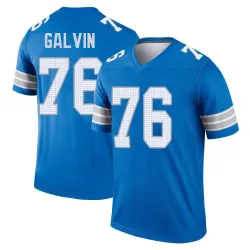Men's Connor Galvin Detroit Lions No.76 Legend 2nd Jersey - Blue