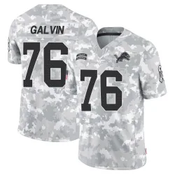 Men's Connor Galvin Detroit Lions No.76 Limited 2024 Salute to Service Jersey - Arctic Camo