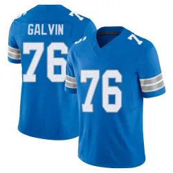 Men's Connor Galvin Detroit Lions No.76 Limited Vapor F.U.S.E. 2nd Jersey - Blue