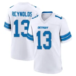 Men's Craig Reynolds Detroit Lions No.13 Game 2nd Jersey - White