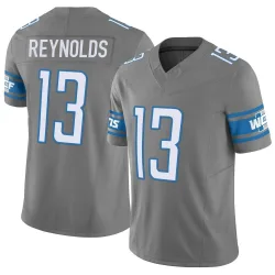 Men's Craig Reynolds Detroit Lions No.13 Limited Silver Vapor F.U.S.E. Jersey