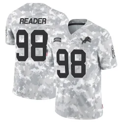 Men's DJ Reader Detroit Lions No.98 Limited 2024 Salute to Service Jersey - Arctic Camo