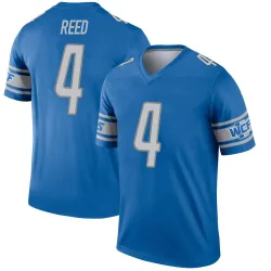 Men's D.J. Reed Detroit Lions No.4 Legend Jersey - Blue