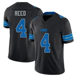 Men's D.J. Reed Detroit Lions No.4 Limited Alternate Vapor F.U.S.E. 2nd Jersey - Black