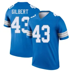 Men's DaRon Gilbert Detroit Lions No.43 Legend 2nd Jersey - Blue
