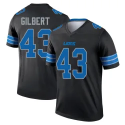 Men's DaRon Gilbert Detroit Lions No.43 Legend Jersey - Black