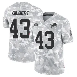 Men's DaRon Gilbert Detroit Lions No.43 Limited 2024 Salute to Service Jersey - Arctic Camo
