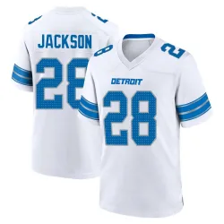 Men's Dan Jackson Detroit Lions No.28 Game 2nd Jersey - White